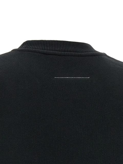 MM6 Maison Margiela brushed-tape detail sweatshirt - Black