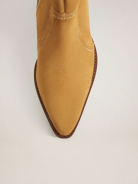 Mango - Kowbojki skórzane Cruce