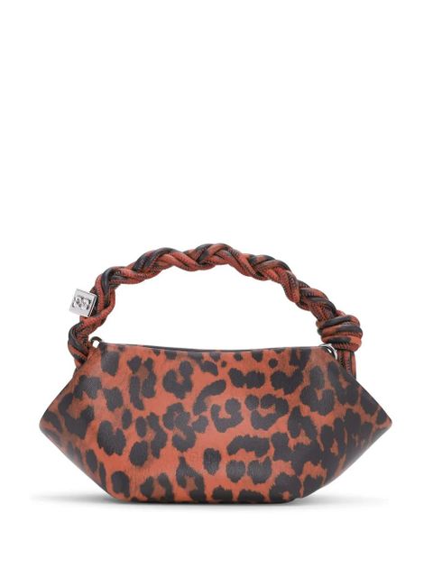 GANNI Bou leopard-print mini bag - Red - zdjęcie produktu nr 2