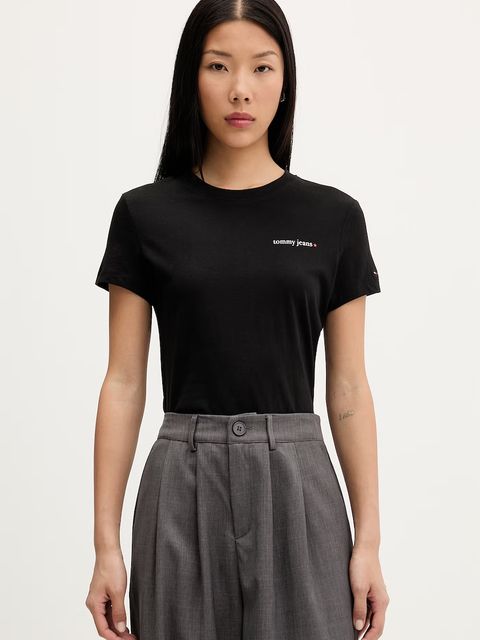 Tommy Jeans T-shirt damski bawełniany - zdjęcie produktu nr 2