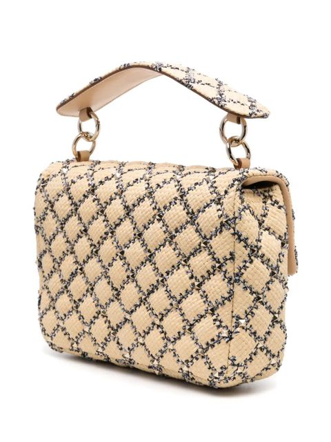 Valentino Garavani Rockstud woven tote bag - Neutrals