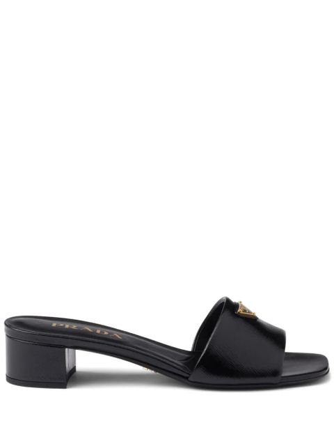 Prada 35mm logo-appliqué sandals - Black - zdjęcie produktu nr 1