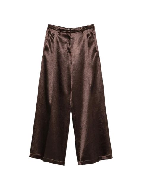 Alysi belt-loop pocket palazzo pants - Brown - zdjęcie produktu nr 1
