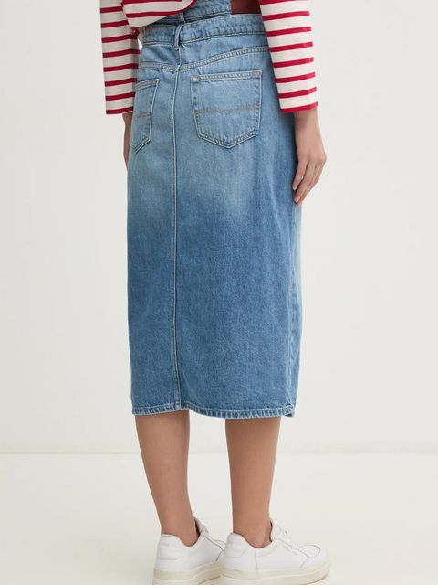 Pepe Jeans spódnica jeansowa MIDI SKIRT HW DOUBLE