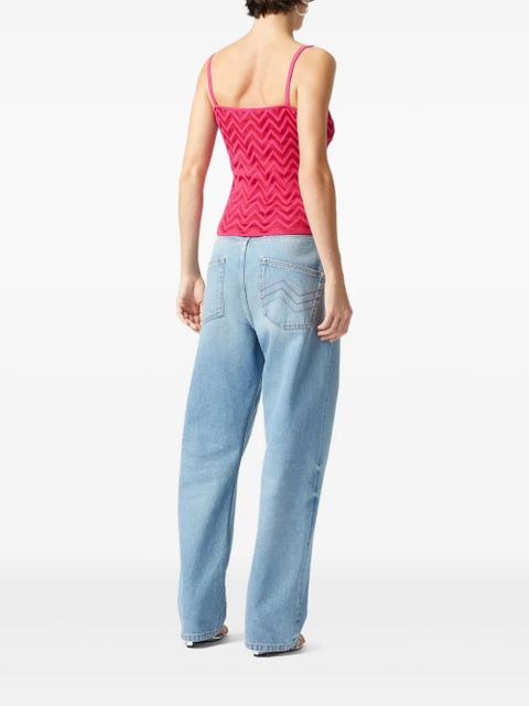 Missoni zigzag-woven vest - Pink