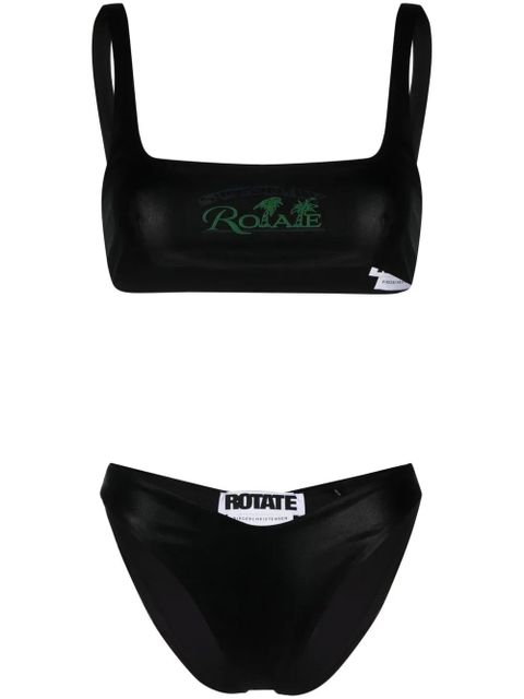 ROTATE BIRGER CHRISTENSEN Sunday metallic two-piece bikini - Black - zdjęcie produktu nr 1