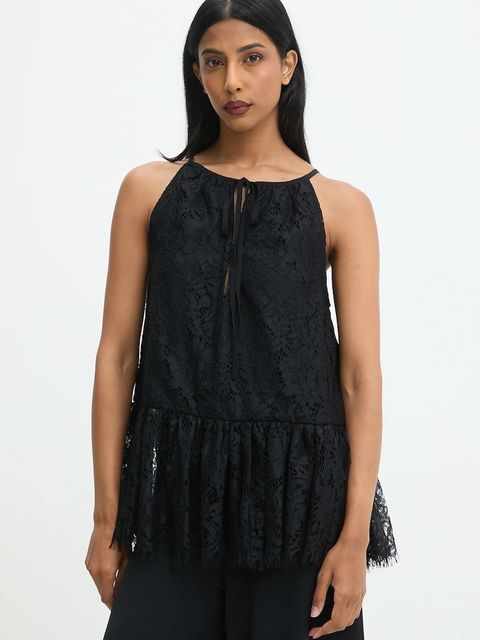 Answear.LAB bluzka damska kolor czarny wzorzysta - zdjęcie produktu nr 1