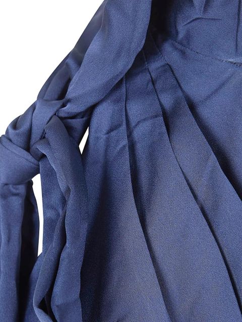 Lauren Ralph Lauren Charmeuse tie neck blouse - Blue