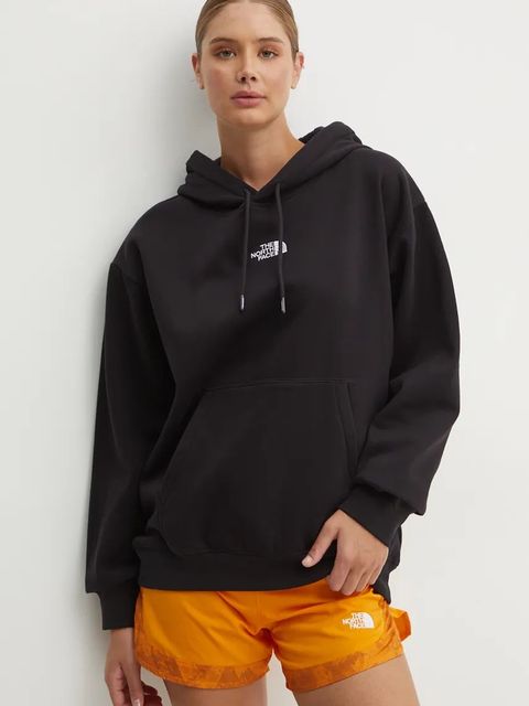 The North Face bluza Essential Hoodie damska kolor czarny z kapturem z aplikacją NF0A89ENJK31 - zdjęcie produktu nr 1