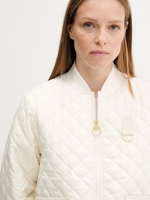 Barbour kurtka REYNA kolor beżowy przejściowa LQU1826