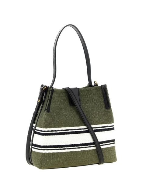 Balmain intarsia logo canvas bucket bag - Green - zdjęcie produktu nr 2