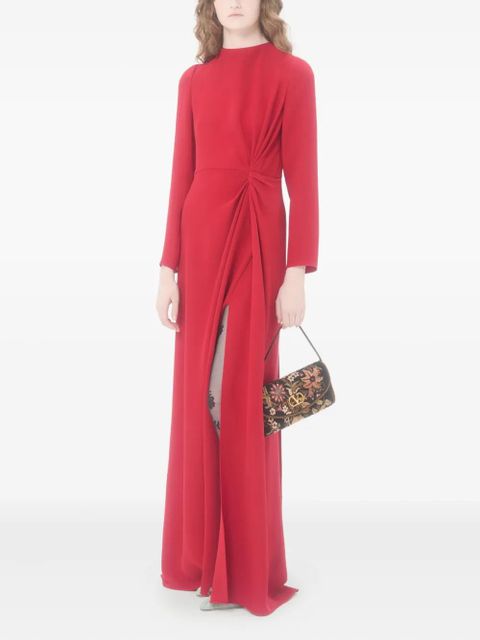 Valentino Garavani Cady Couture ruched maxi dress - Red