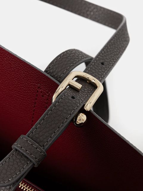 Furla torebka skórzana kolor szary WB02001 BX4329 4618S