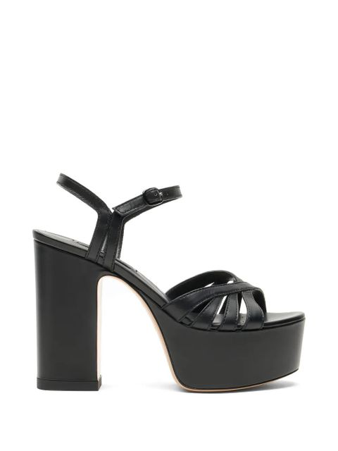 Casadei Elsa platform strap sandals - Black - zdjęcie produktu nr 1