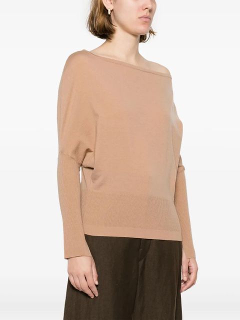 Simkhai off-shoulder wool-blend jumper - Brown - zdjęcie produktu nr 2
