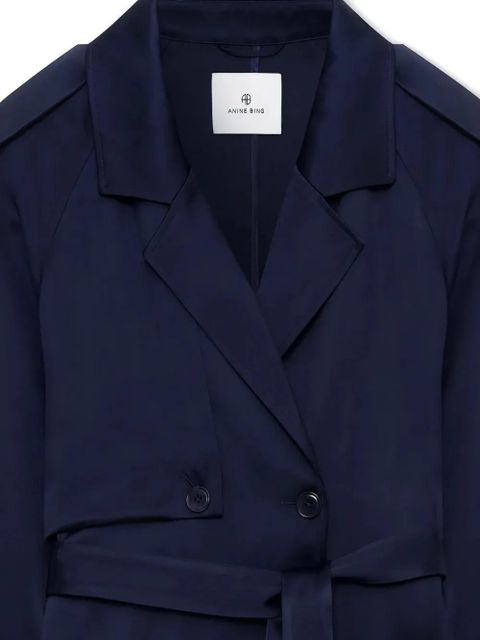ANINE BING Ricki maxi trench coat - Blue - zdjęcie produktu nr 2
