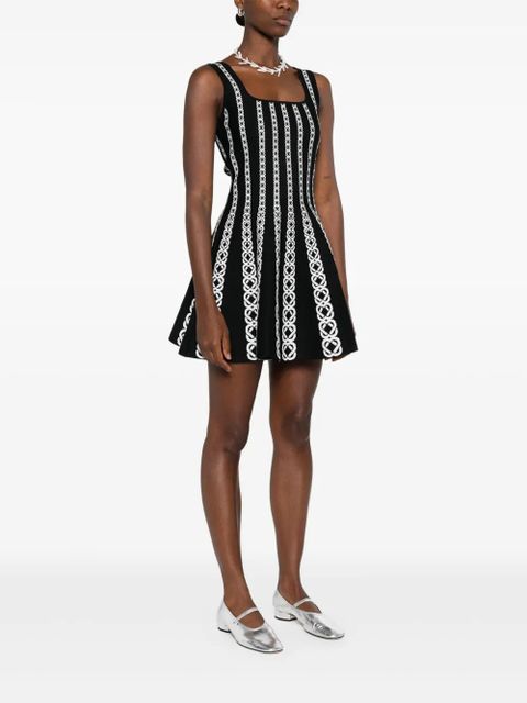 Maje jacquard knitted mini dress - Black - zdjęcie produktu nr 2