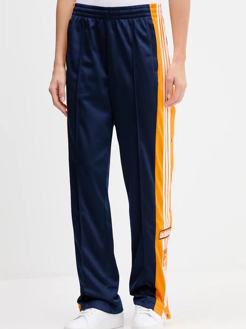 adidas Originals spodnie dresowe Adibreak damskie kolor granatowy z aplikacją JV8551