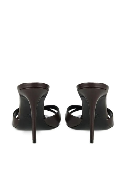 Saint Laurent Kirat leather sandals - Brown