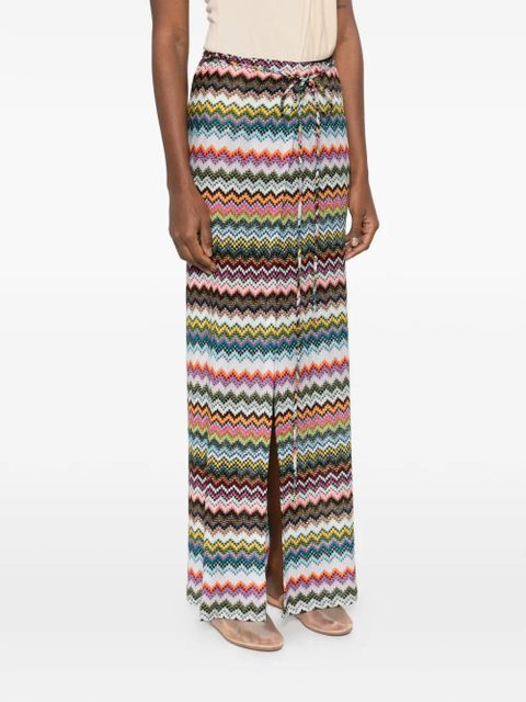 Missoni zig-zag tie long skirt - White - zdjęcie produktu nr 2