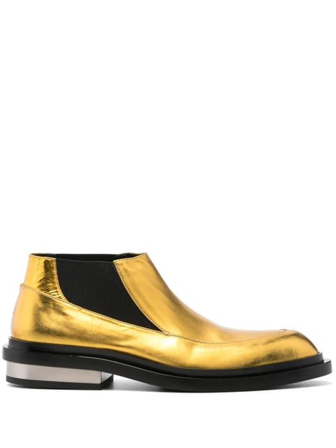 Jil Sander lamé loafers - Yellow - zdjęcie produktu nr 1