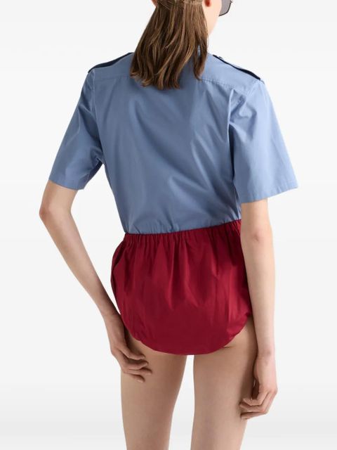 Prada cotton poplin shirt - Blue