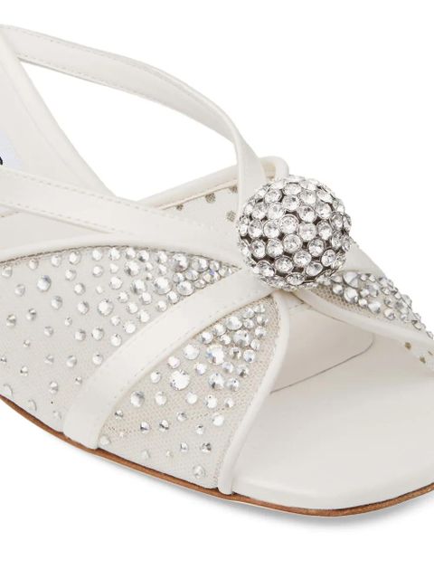 Jimmy Choo Siva embellished sandals - Silver