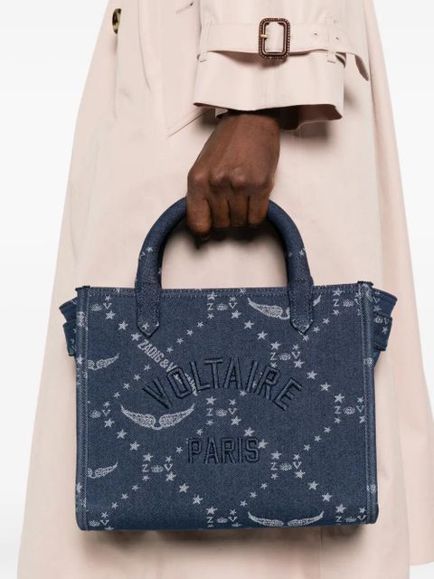 Zadig&Voltaire XS Angel star-print denim tote bag - Blue - zdjęcie produktu nr 2