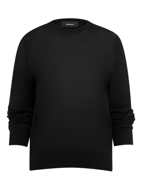 WARDROBE.NYC fine-knit jumper - Black - zdjęcie produktu nr 1