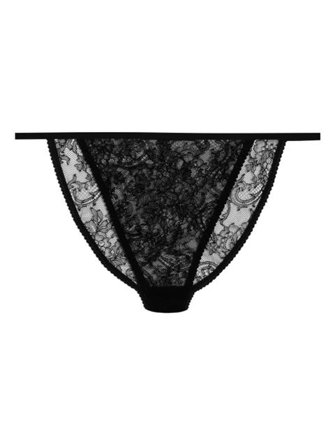 Dolce & Gabbana lace-trimmed thong - Black - zdjęcie produktu nr 2