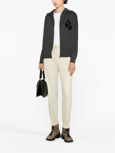MARANT ÉTOILE Kira drawstring knitted trousers - Neutrals - zdjęcie produktu nr 2