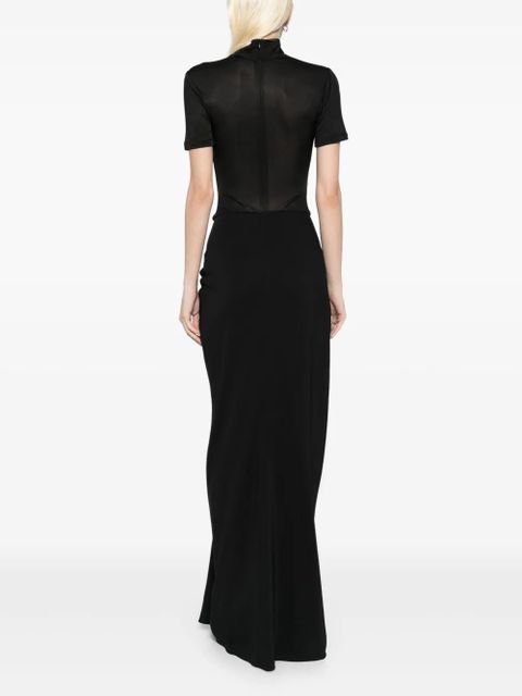Christopher Esber ruched gown - Black
