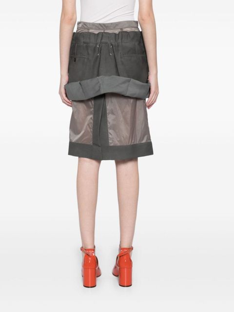 Maison Margiela layered midi skirt - Grey