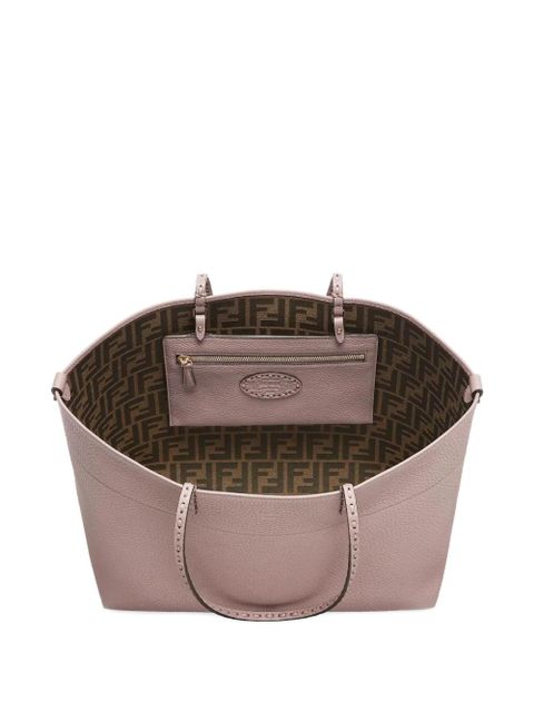FENDI medium Roll leather tote bag - Pink - zdjęcie produktu nr 2