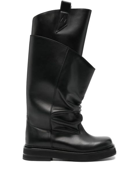 The Attico 35mm Passeggiata leather knee-high boots - Black - zdjęcie produktu nr 1