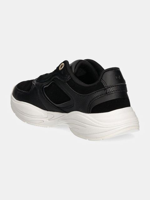 Tommy Hilfiger sneakersy skórzane CHUNKY RUNNER kolor czarny FW0FW08130
