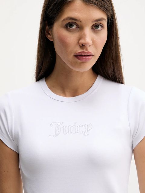 Juicy Couture t-shirt damski kolor biały JCWCT126301