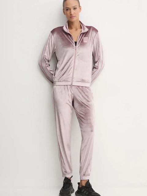 EA7 Emporio Armani dres welurowy kolor fioletowy TJZDZ.6DTV64 - zdjęcie produktu nr 1