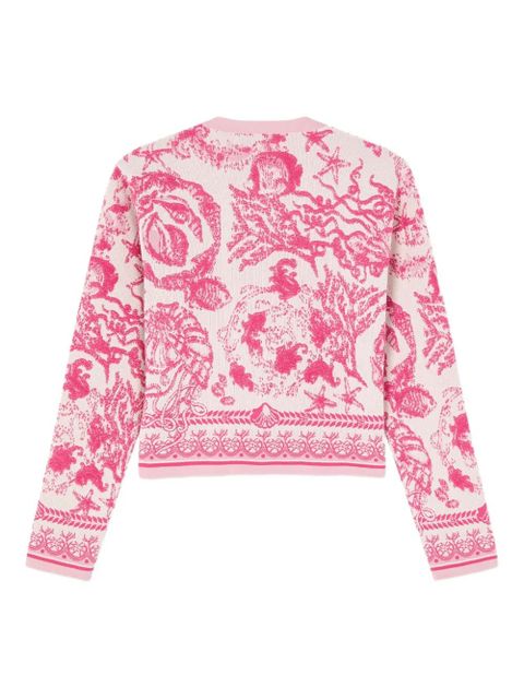 Versace Underwater Barocco cardigan - Pink