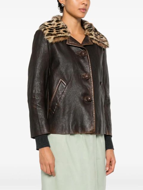 Prada button-fastening jacket - Brown