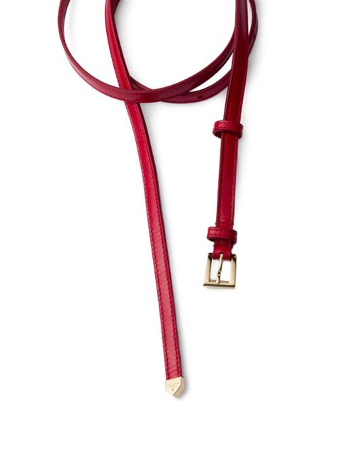 Prada buckle leather belt - Red - zdjęcie produktu nr 2