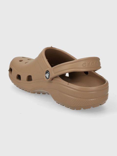 Crocs klapki Classic kolor brązowy 10001