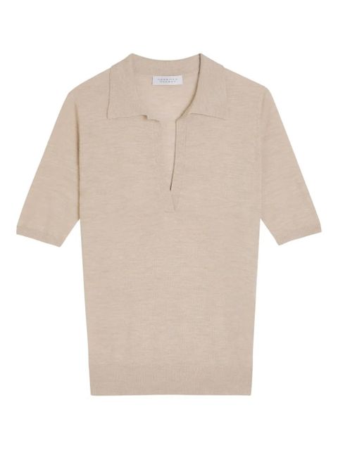 Gabriela Hearst Frank short-sleeve polo top - Neutrals - zdjęcie produktu nr 1