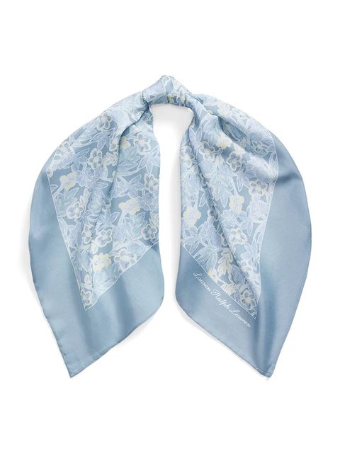 Lauren Ralph Lauren chusta damska z dodatkiem jedwabiu - zdjęcie produktu nr 2