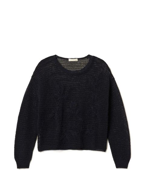 TWINSET embroidered sweater - Blue - zdjęcie produktu nr 1