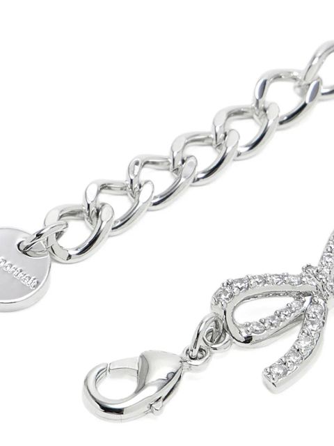 Self-Portrait bow-chain bracelet - Silver