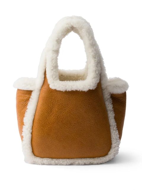 Prada Shearling mini bag - Brown - zdjęcie produktu nr 2