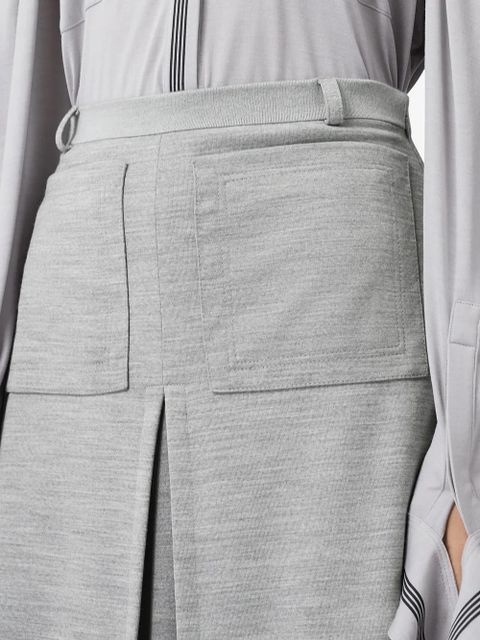 Burberry box pleat skirt - Grey