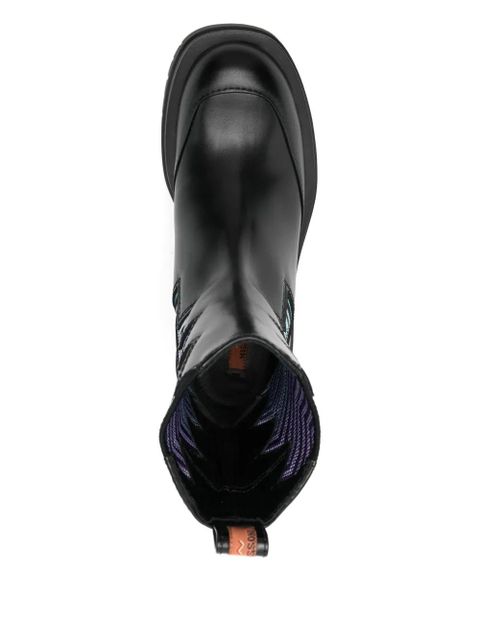 Missoni 50mm zigzag chelsea boots - Black