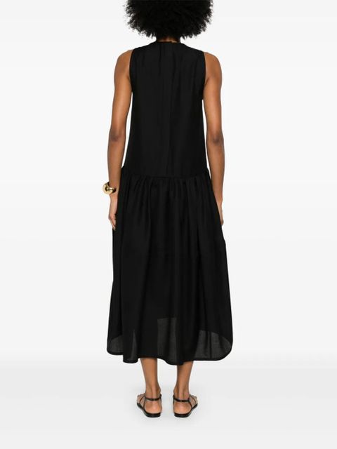 Jil Sander wool midi dress - Black - zdjęcie produktu nr 2